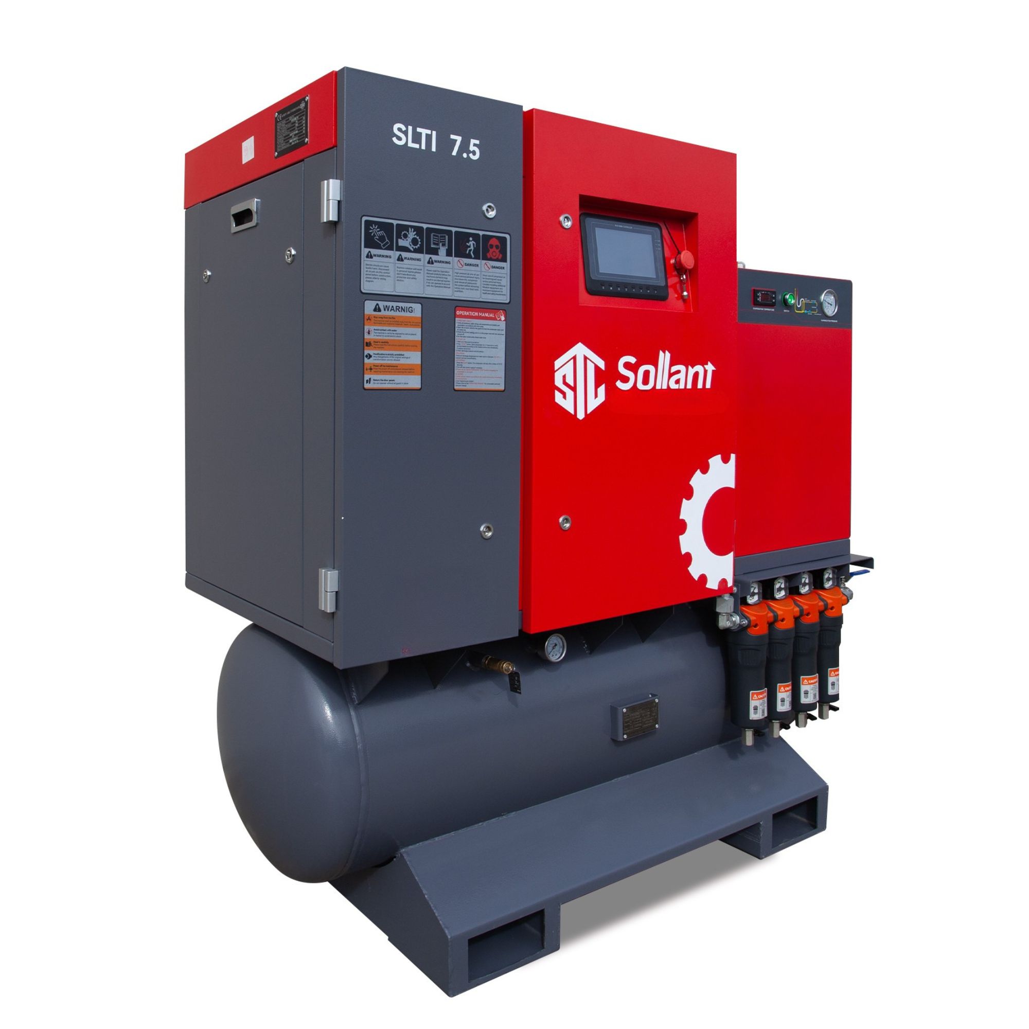 Packaged 4-in-1 Compressor 7.5 kW 10 Bar | Sollant Compressors