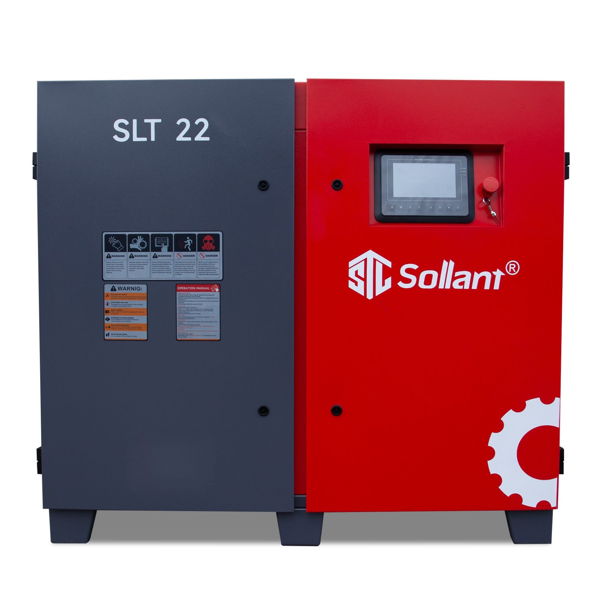 Single Stage Base Mounted Compressor 22 kW 10 Bar | Sollant Compressors
