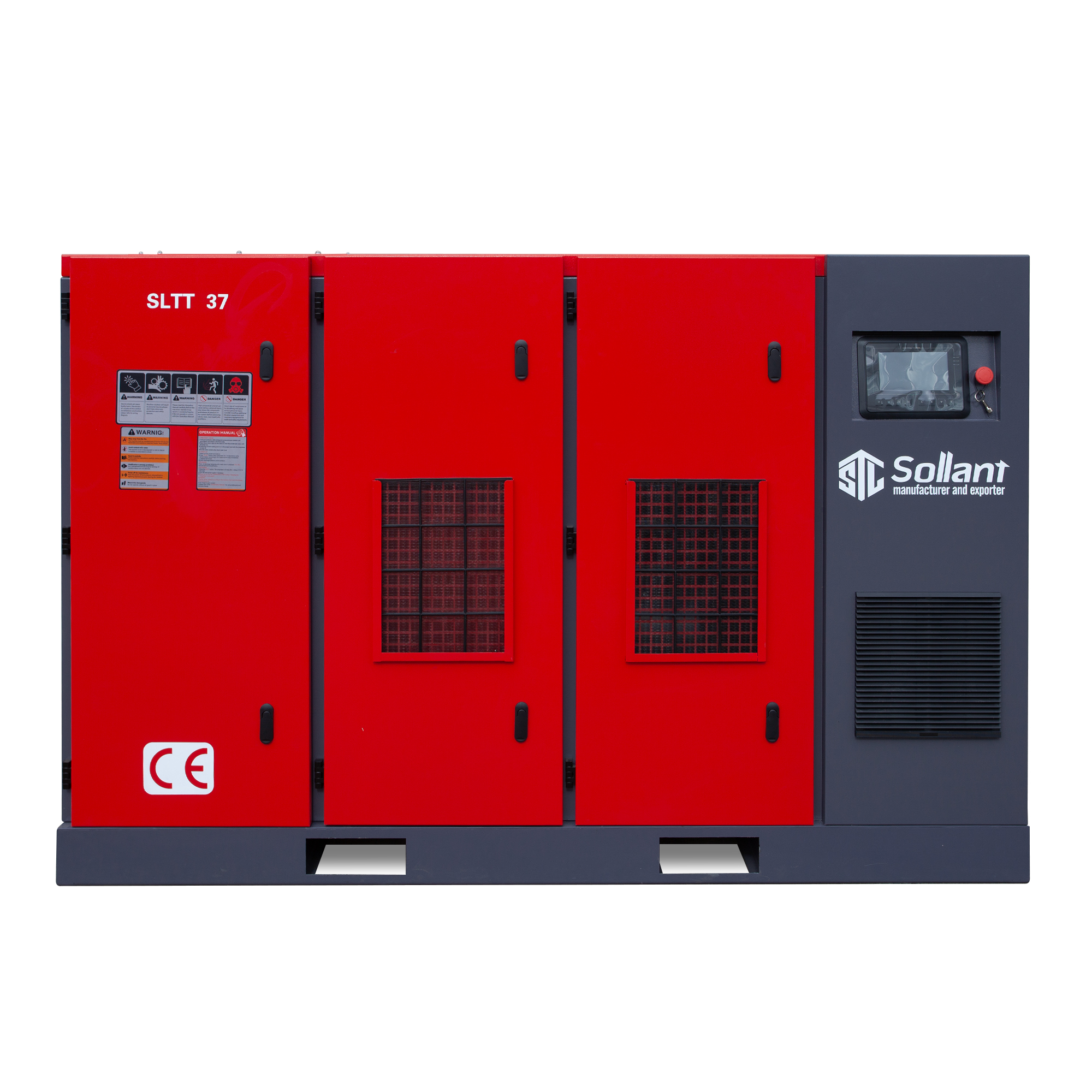 Two-Stage Screw Air Compressor 37 kW 10 Bar | Sollant Compressors